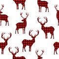 Seamless pattern reindeer vector illustration Royalty Free Stock Photo
